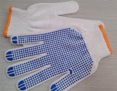 Cotton yarn point beads gloves