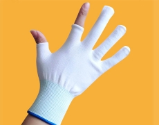 PU polyester broken two fingers glove core