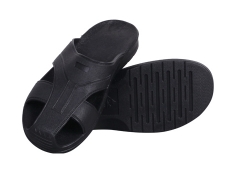 Anti-static SPU black toe slippers
