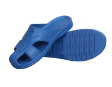Anti-static SPU blue toe slippers