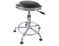 Anti-static black leather stool